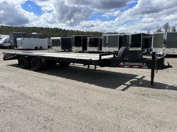 2022 Iron Bull Trailers 8.5×25 22K Deckover Equipment Hauler w/Rampage Ramps