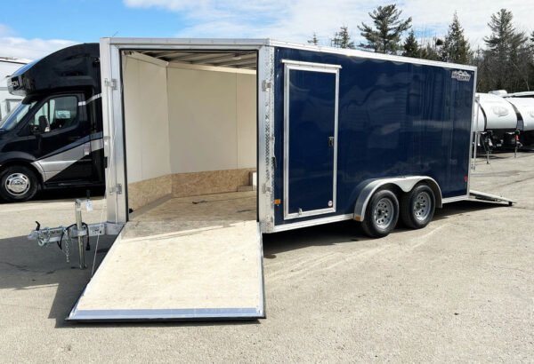 2023 High Country 7.5×14 Aluminum 2/3-Place Drive In/Out w/Tapered Ramp Doors