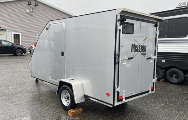 2024 Mission Trailers 60×12 Aluminum Single Place Crossover w/Galvanized Package, Rear Canopy