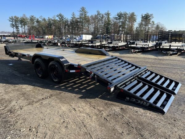 2024 Rice Trailers 7X18 Promax Industrial 21K Equipment w/Hydraulic Jack & Full Width Ramps