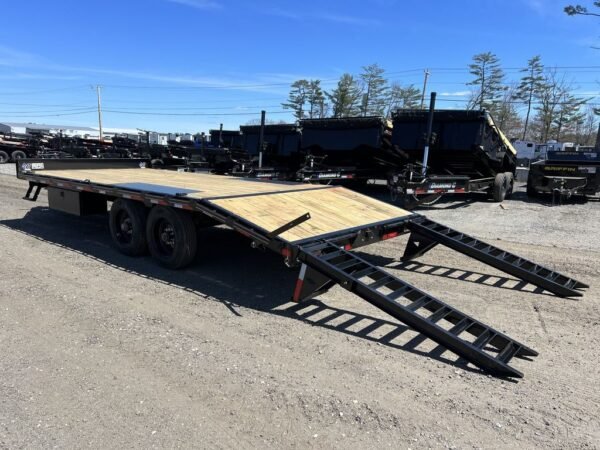 2024 Diamond C 8.5×20 20K Deckover Equipment Trailer w/ 72” Flip-Knee Ramps
