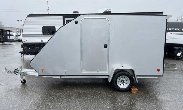 2024 Mission Trailers 60×12 Aluminum Single Place Crossover w/Galvanized Package, Rear Canopy