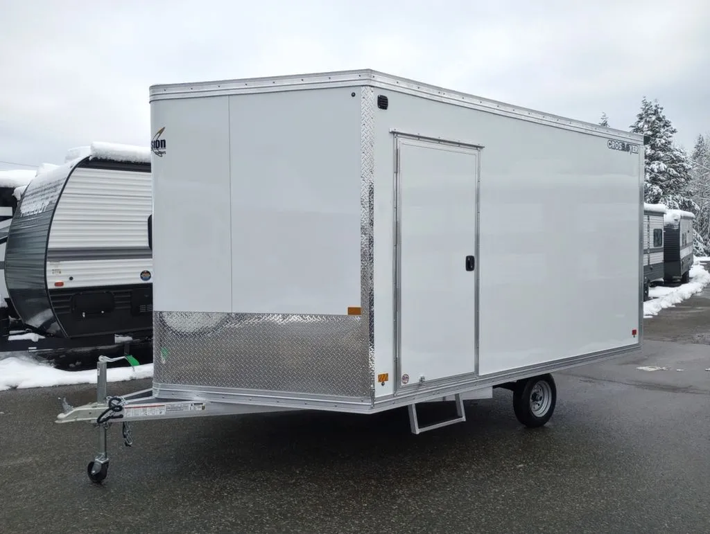 2024 Mission Trailers 101×12 Aluminum 2 Place Crossover 3.0 w/Side X Side Pkg, Rear Canopy