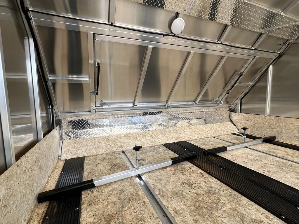 Sno Pro 101×12 Aluminum 2-Place Snowmobile Trailer w/Galvanized Package