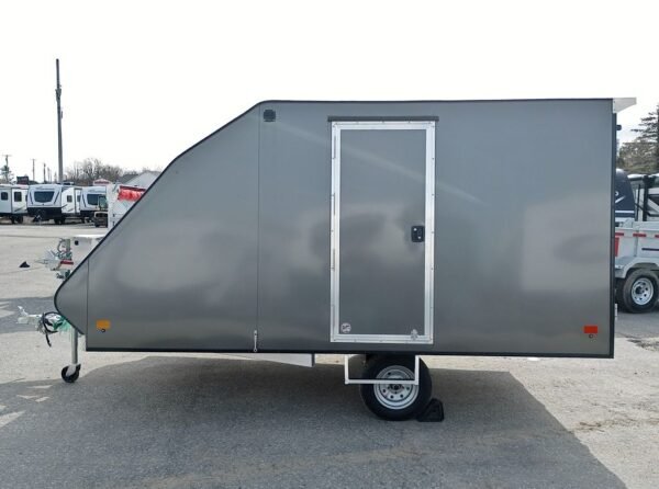 Mission Trailers 101×12 Aluminum 2-Place Crossover w/Mats & Guides, Rear Canopy