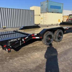 2024 Rice Trailers 7X18 Promax Industrial 21K Equipment w/Hydraulic Jack & Full Width Ramps