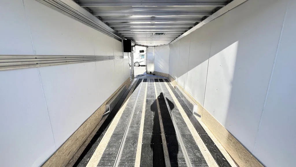 2024 Sno Pro 7.5×22 Aluminum 4-Place Drive In/Out w/Extra Height, Mats & Guides, Canopy