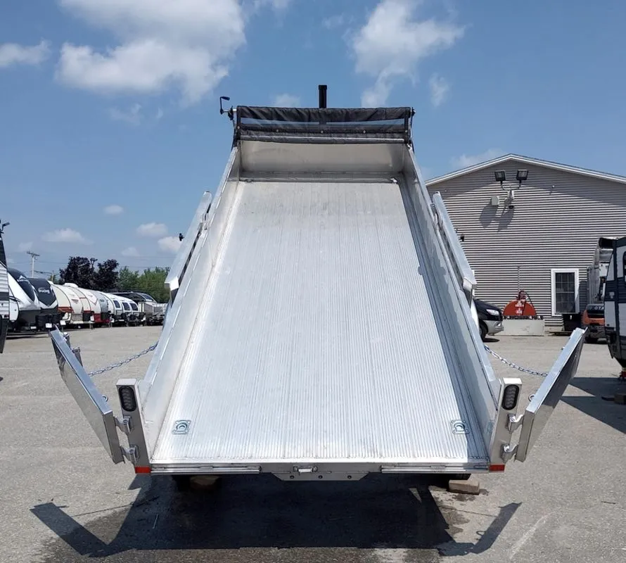2025 Mission Trailers 7×16 14K Aluminum Hydraulic Dump w/Ramps, HD D-Rings, Barn Doors, Tarp Kit
