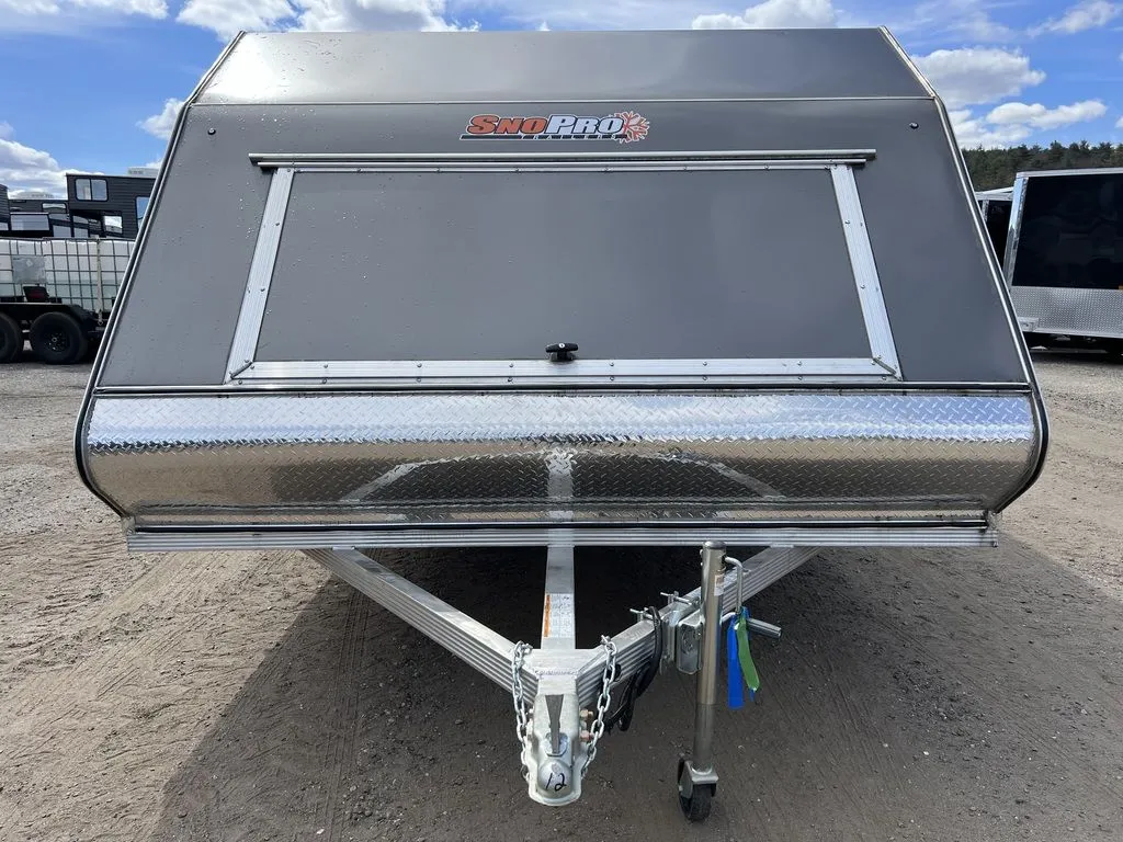 Sno Pro 101×12 Aluminum 2-Place Snowmobile Trailer w/Galvanized Package
