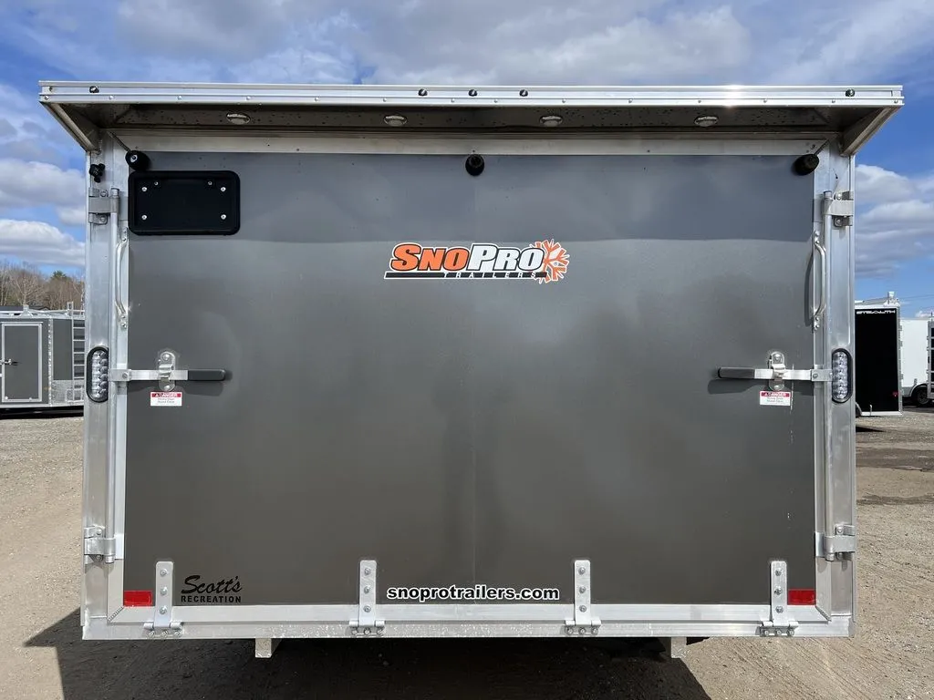 Sno Pro 101×12 Aluminum 2-Place Snowmobile Trailer w/Galvanized Package