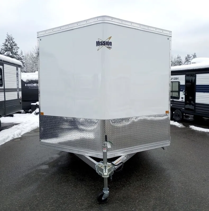 2024 Mission Trailers 101×12 Aluminum 2 Place Crossover 3.0 w/Side X Side Pkg, Rear Canopy