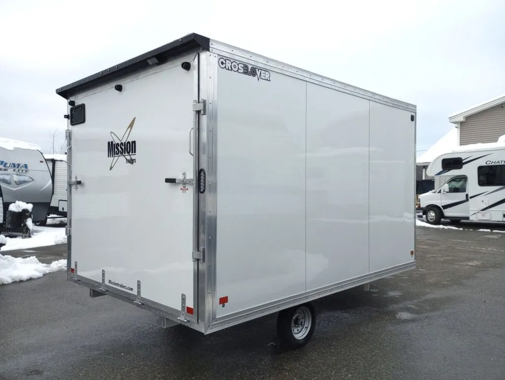 2024 Mission Trailers 101×12 Aluminum 2 Place Crossover 3.0 w/Side X Side Pkg, Rear Canopy