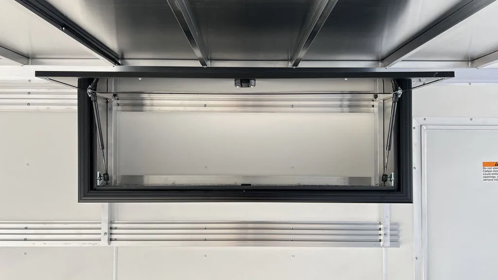 2024 Sno Pro 7.5×22 Aluminum 4-Place Drive In/Out w/Extra Height, Mats & Guides, Canopy