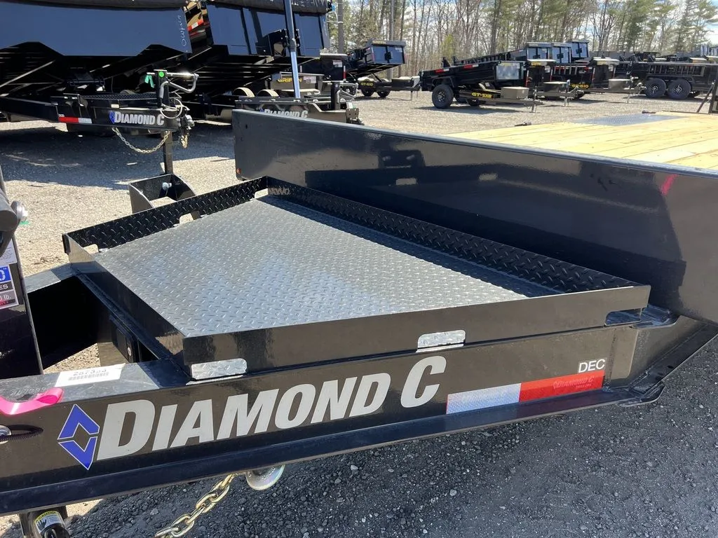 2024 Diamond C 8.5×20 20K Deckover Equipment Trailer w/ 72” Flip-Knee Ramps