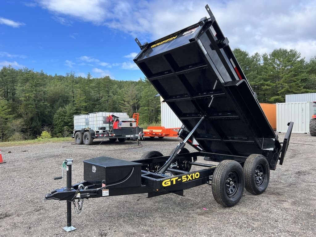 2024 Griffin Trailers 5×10 7K Powder Coated Dump w/Barn Door Gate