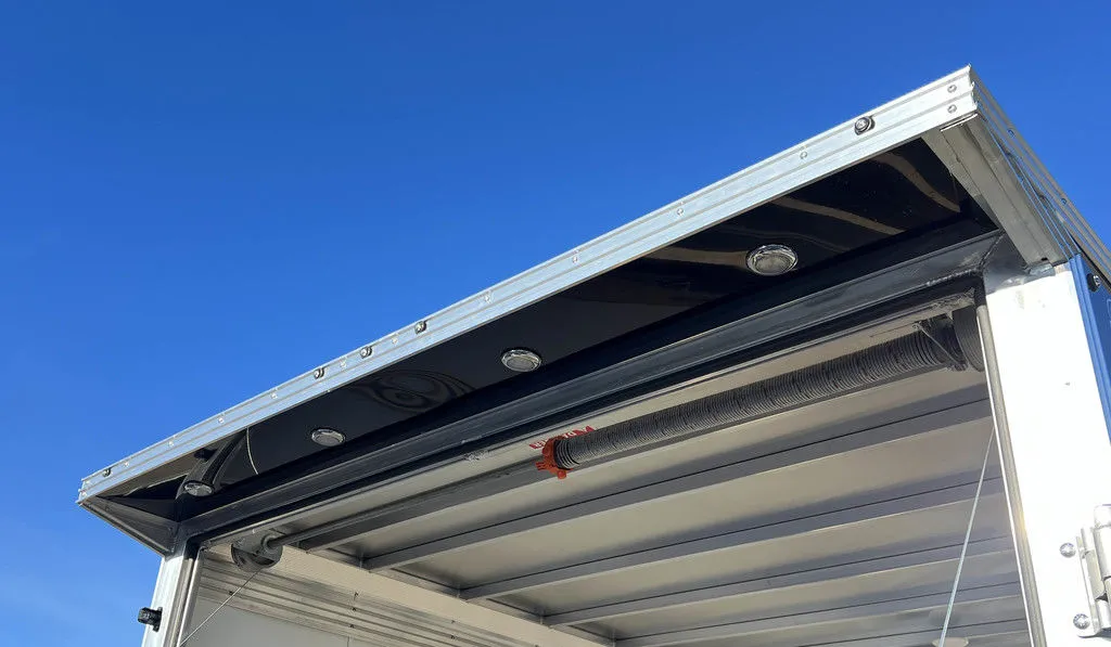 2024 Sno Pro 7.5×22 Aluminum 4-Place Drive In/Out w/Extra Height, Mats & Guides, Canopy