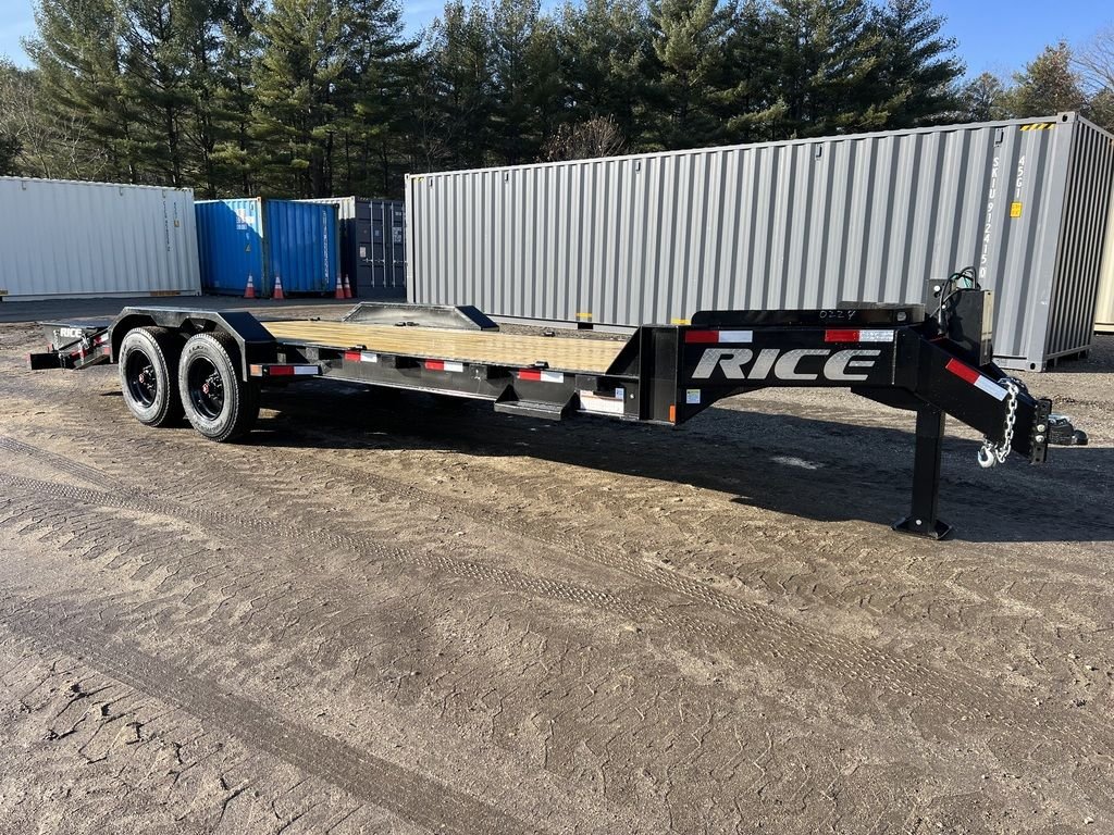 2024 Rice Trailers 7X18 Promax Industrial 21K Equipment w/Hydraulic Jack & Full Width Ramps