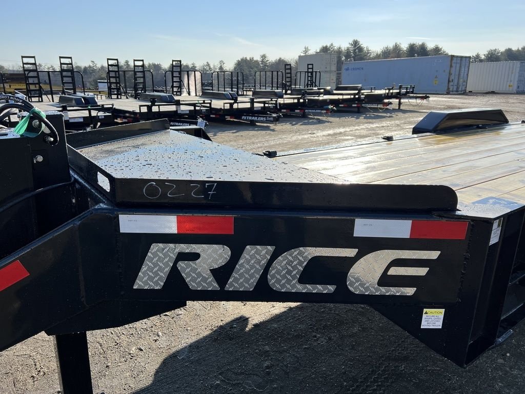 2024 Rice Trailers 7X18 Promax Industrial 21K Equipment w/Hydraulic Jack & Full Width Ramps