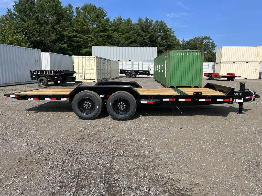 2024 Rice Trailers 7×20 16K Tilt Deck Equipment w/Spare Mount