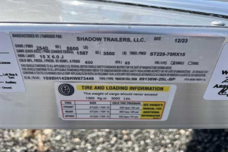 2024 Shadow 2 Horse Bumper Pull