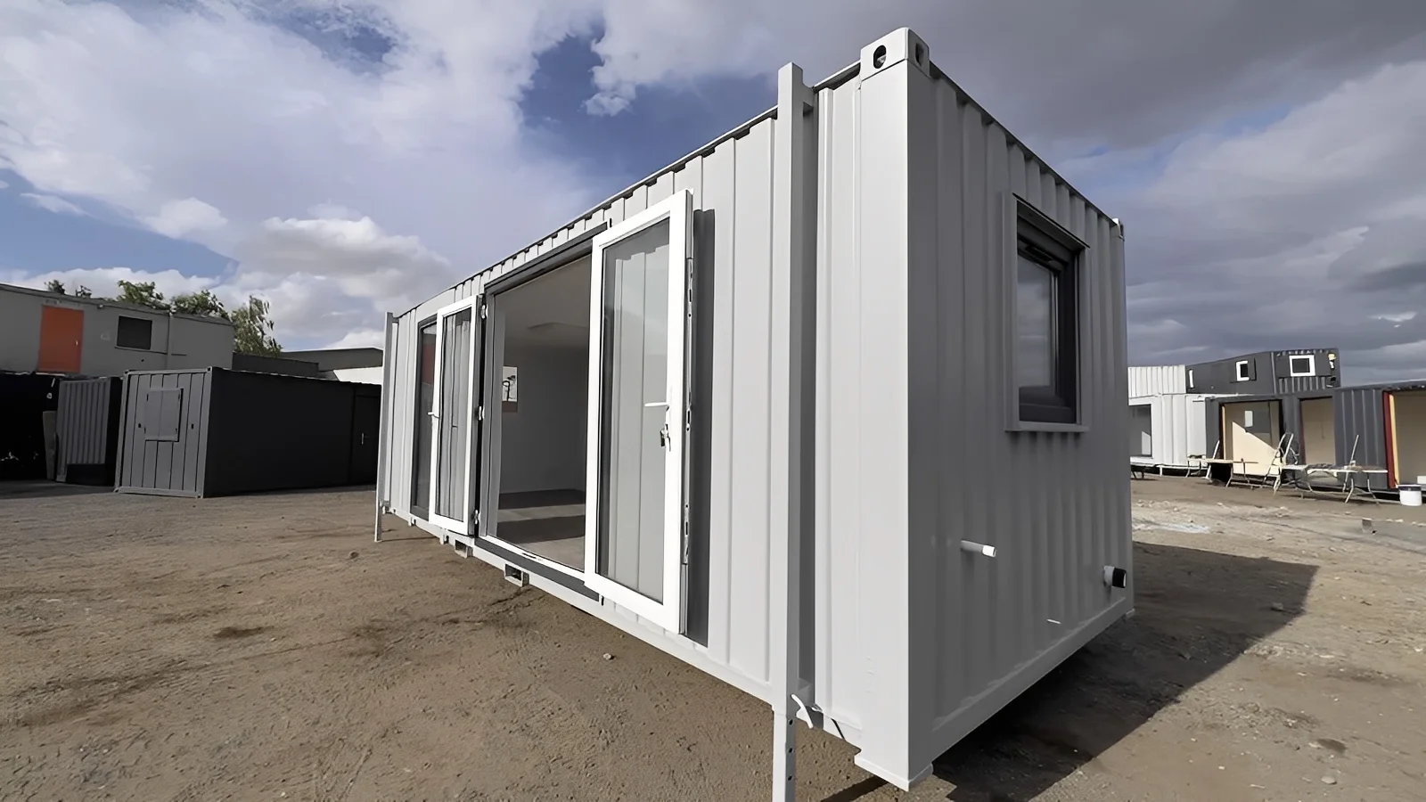 24ft x 9ft Site Office with Toilet – Sales Office / Marketing Suite / Portable Site Cabin