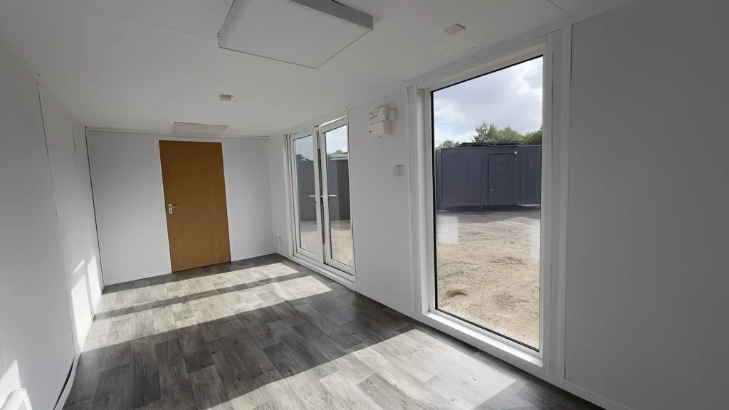 24ft x 9ft Site Office with Toilet – Sales Office / Marketing Suite / Portable Site Cabin