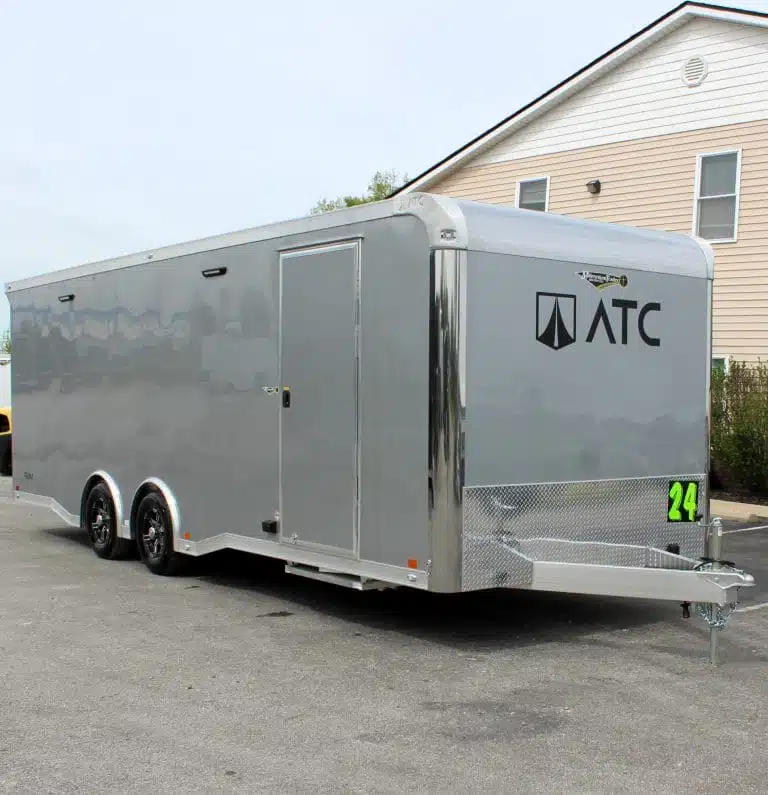 Enclosed ATC Car Trailer 2026 24ft. Aluminum ROM 400 w/Large Escape Door & Aluminum Wheels 5752