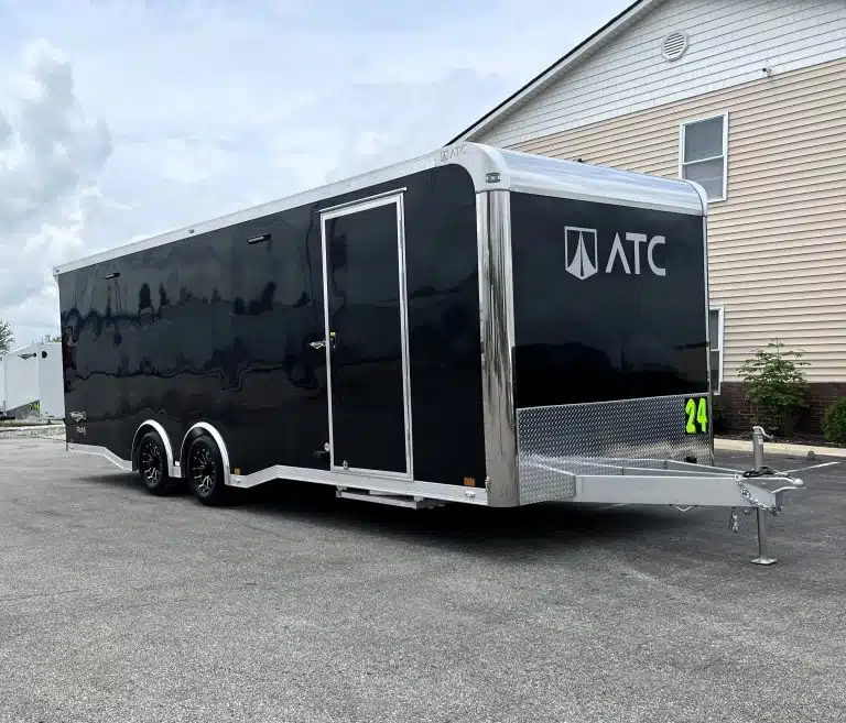 Enclosed ATC Car Trailer 2026 24ft. Aluminum ROM 450 w/Large Escape Door & LifeTrac 6106