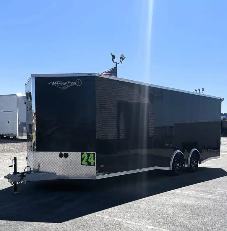 Enclosed Car Hauler 2026 24ft. Aluminum Blaze w/Finished Interior & Aluminum Wheels 0879