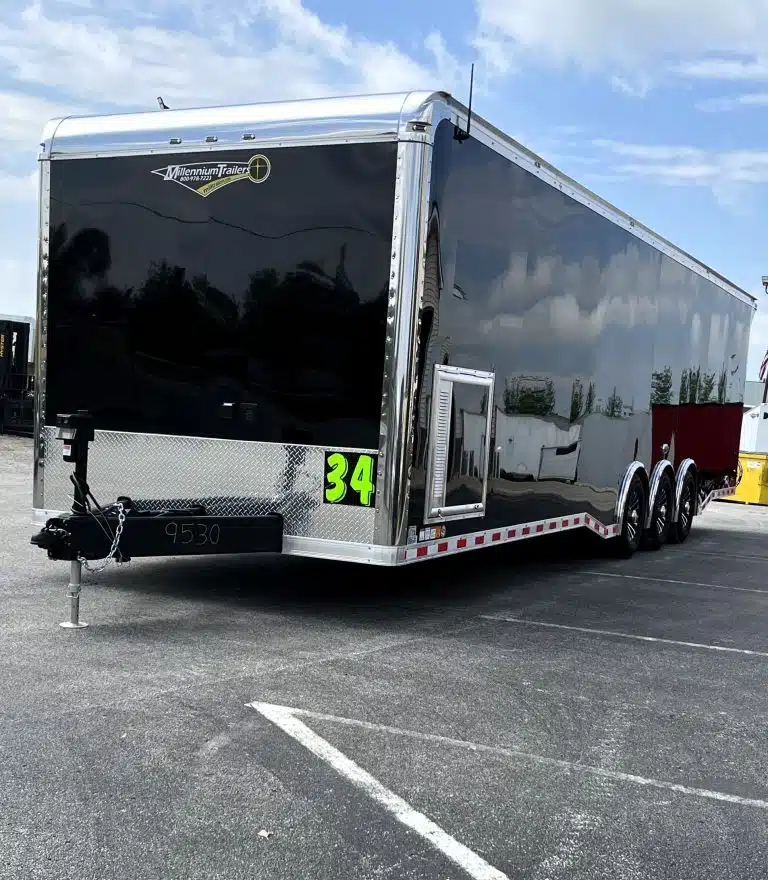 Enclosed Car Trailer 2025 34′ Haulmark Edge w/Wide Rear Opening & Premium Stereo System #9530