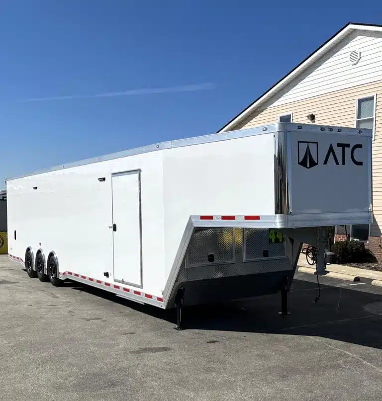 Enclosed ATC Gooseneck Car Trailer 2026 44ft. Aluminum ROM 500 w/Aluminum Wheels 5790