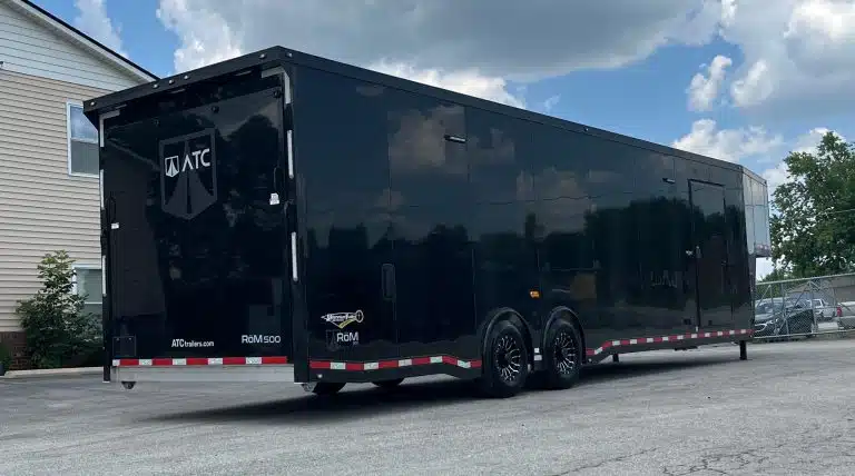 Enclosed ATC Gooseneck Car Trailer 2026 40ft. Aluminum ROM 500 w/Black Trim Package 5789