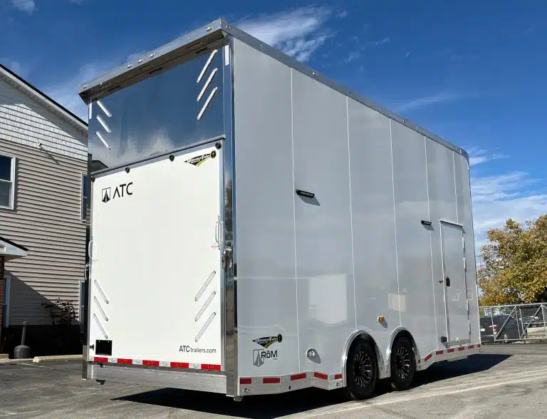 Enclosed ATC Car Trailer 2026 22ft. Aluminum Stacker ROM 900 w/14ft. Tiltable Lift 5264