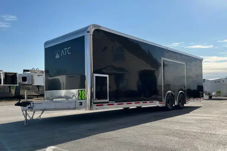 Enclosed ATC Car Trailer 2026 28ft. Aluminum ROM 550 w/LifeTrac & Large Escape Door 5951