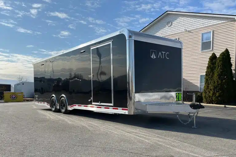 Enclosed ATC Car Trailer 2026 28ft. Aluminum ROM 550 w/LifeTrac & Large Escape Door 5951