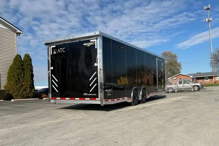 Enclosed ATC Car Trailer 2026 28ft. Aluminum ROM 550 w/LifeTrac & Large Escape Door 5951