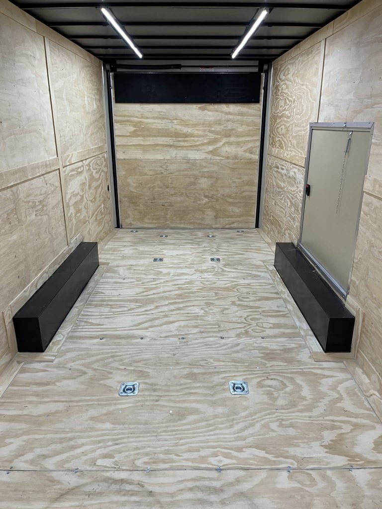 Enclosed Car Hauler 2026 24ft. Econo-Max 7k Axles, 8ft. Interior, Alum Wheels, Rear Wing, Toolbox & Cabinets 9255