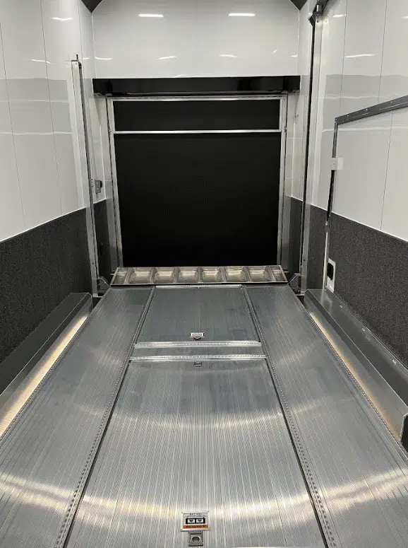 Enclosed ATC Car Trailer 2026 22ft. Aluminum Stacker ROM 900 w/14ft. Tiltable Lift 5264