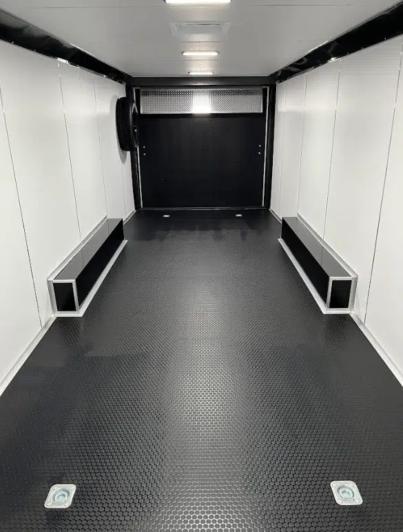 2026 28′ Millennium Extreme Car Hauler 2/6000# Spread Torsion Axles Aluminum Wheels .030 White